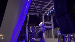 Berner performing at “goats of cannabis” event.