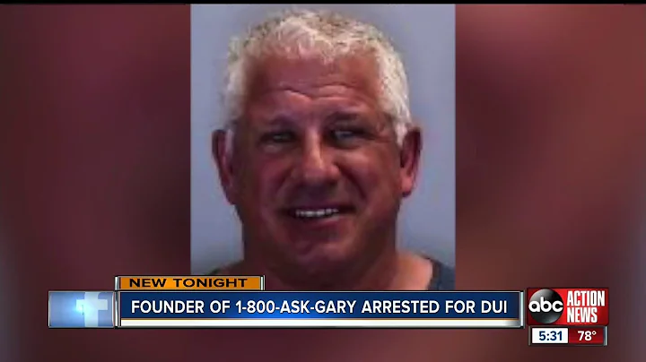 WFTS Covers DUI Arrest of 1-800-ASK-GARY Founder