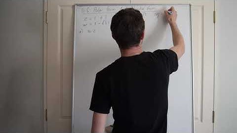 Pure Maths 3 - Complex Numbers: 11.5b Polar Form and Exponential Form