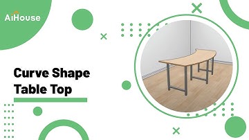 [Panel point editing] How to make curve shape table top? | AiHouse