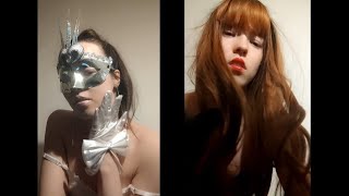 ASMR two girls with leather gloves