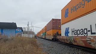 CSX priority intermodal train I010 with CSX 1851 (NC&STL) heritage on point 