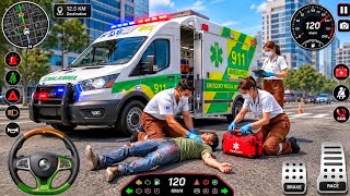 Ambulance Duty Rescue Mission Simulator - Helicopter Emergency Hero Driver Game 3D - AndroidGamePlay screenshot 2