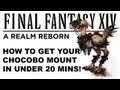 Final Fantasy 14: How to Get Your Chocobo Mount in Under 20 Minutes