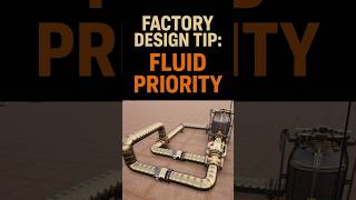 Factory Design Tip 🚰 Pipe Priority #Satisfactory #FactoryDesignTips #SatisfactoryPipes