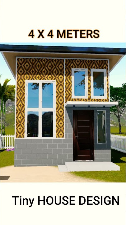 MODERN BAMBOO  SMALL HOUSE DESIGN IDEA | 4X4M | 16 SQM | SIMPLE HOUSE DESIGN