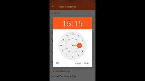 How to set sleep timer on Google play Music App
