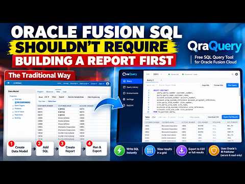 Run SQL Directly Against Oracle Fusion Cloud with OraQuery | Fast, Simple & Free