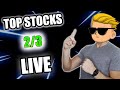 TOP STOCKS TO WATCH LIVE: Short Squeezes, Penny Stocks + MORE [2/3]