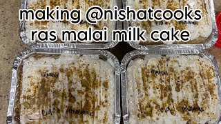 ras malai milk cake (lazy girl edition) || urwah bangi