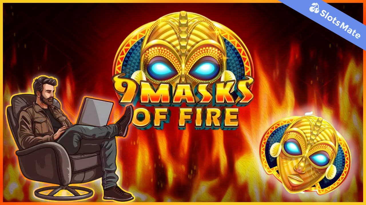 9 Masks Of Fire Slot by Gameburger Studios (Desktop View)