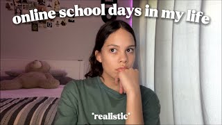 a few *realistic* online school days in my life :) | south african youtuber