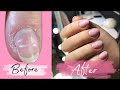 Короткие ПУДРОВЫЕ ногти - SHORT nails idea: baby pink color | russian manicure