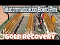 Telecommunication Pin Boards Gold Recovery | Recover Gold From Gold Plated Pins | Gold Recovery