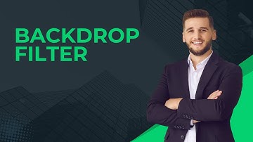 Backdrop Filter | Flutter Widget