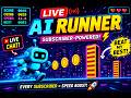LIVE AI RUNNER 🤖🔥 | Subscriber-Powered Endless Runner Game (Portrait)