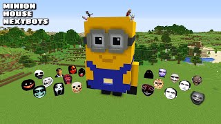 : SURVIVAL MINION HOUSE WITH 100 NEXTBOTS in Minecraft - Gameplay - Coffin Meme