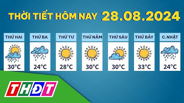 Thời tiết hôm nay, 28/8/2024 | THDT