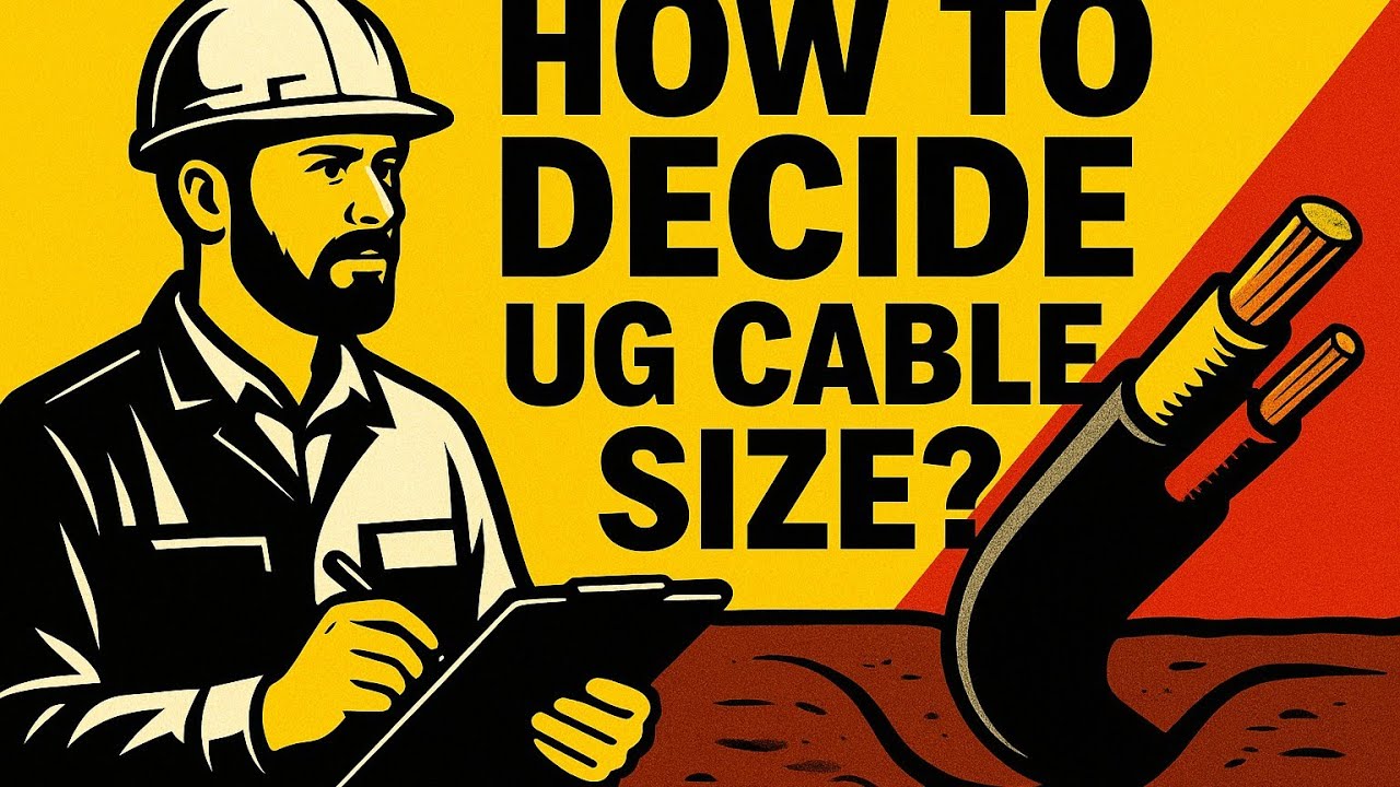 How to decide UG cable size .