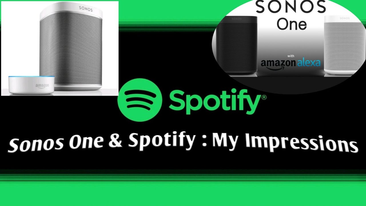 Suradam Pygmalion pude Sonos One & Spotify : My Impressions - YouTube