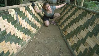 BUILDING FARM, Building Cabin walls are made of bamboo. LIVING OFF GIRD \ Triệu Lâm Farm