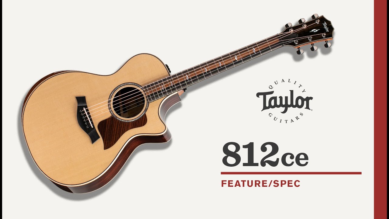 Taylor 812ce V-Class Grand Concert Acoustic-Electric | The Music Zoo