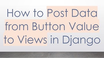 How to Post Data from Button Value to Views in Django