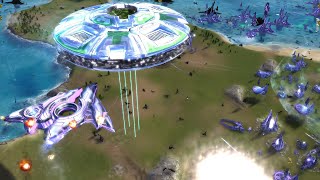 Aeon vs Seraphim - M27 AI vs Uveso AI - Supreme Commander Forged Alliance