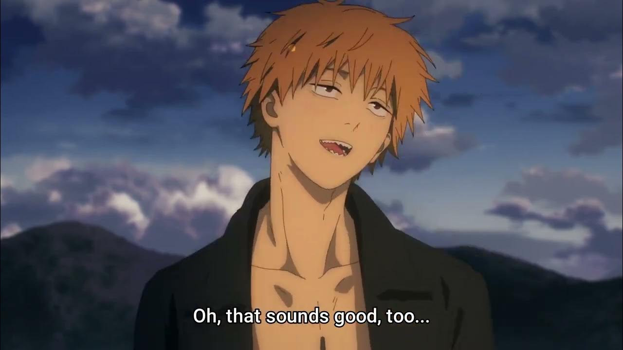 Denji orders Udon Chainsaw Man Anime YouTube