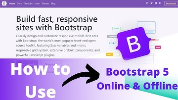 Bootstrap 5 Tutorial : #1 Cara Menggunakan Bootstrap 5 Offline & online  2022