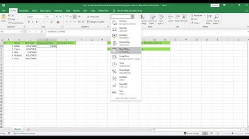 How to Calculate Retirement Date and Remaining Years refer to Birth Date in Excel