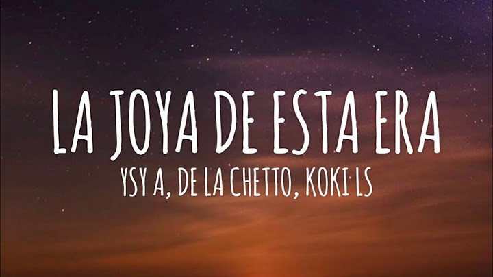 YSY A FT. DE LA GHETTO - LA JOYA DE ESTA ERA (Letra/Lyrics)