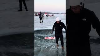 If you jump into this knee-deep ice pit, you may never be able to climb out.#knowledge #lifehacks