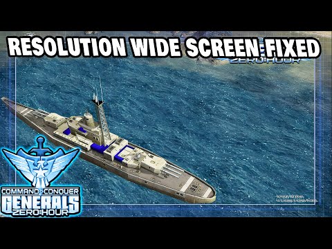 How To Fix Generals Zero Hour Wide Screen Full Screen Resolution