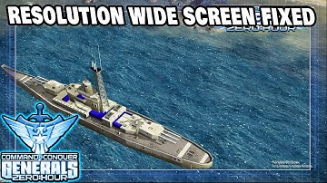 How To Fix Generals Zero Hour Wide Screen Full Screen Resolution