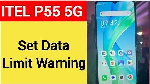how to set data limit warning, itel P55 5G me data limit kaise kare