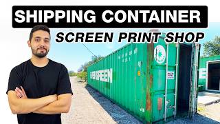 Shipping Container Screen Print Shop - Welcome to Success Print Shop
