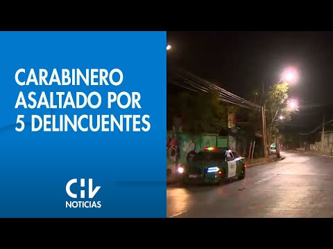 LE ROBARON SU ARMA Y EL AUTO | Carabinero sufrió violento robo en Recoleta - CHV Noticias