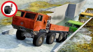 Loaded Big Rig Truck Stress Test - Beamng.Drive | CrashTherapy