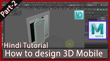 Part-2 | How to design 3D mobile in MAYA  | VD Studio