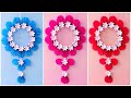 Unique Flower Wall Hanging / Quick Paper Craft For Home Decoration / Easy Wall Mate / DIY Wall Decor