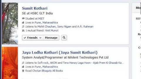 How to find friends in a particular city in facebook