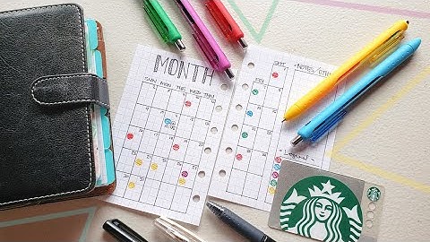 Easy and simple color coding | Pocket size planner