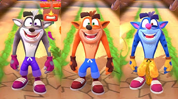 Crash Bandicoot: On the Run! Blue Hyena vs Classic vs Skunk - Android Game 2021 FHD