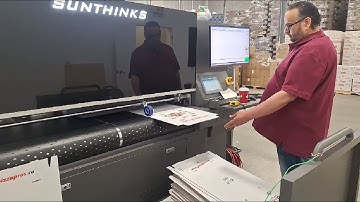 Sunthinks SC600 single pass digital corrugated printer, pizza box digital printing machine
