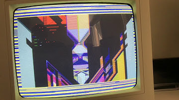 Amstrad CPC Breaking Baud demo on real hardware