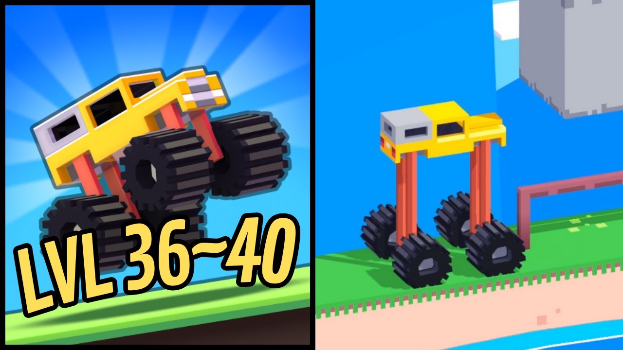 🏅 DRIVE MAD 🐟 LEVEL 36~40 🧩 Gameplay Walkthrough