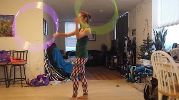 Double Hoops: 3 Beat Weave Hoop Tutorial with TanookiTwirls