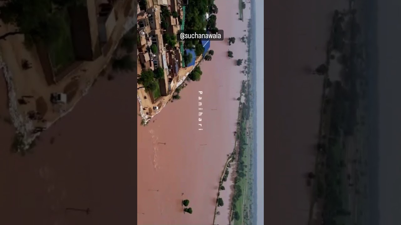 Sirsa floods video ottu head Ghaggar River 