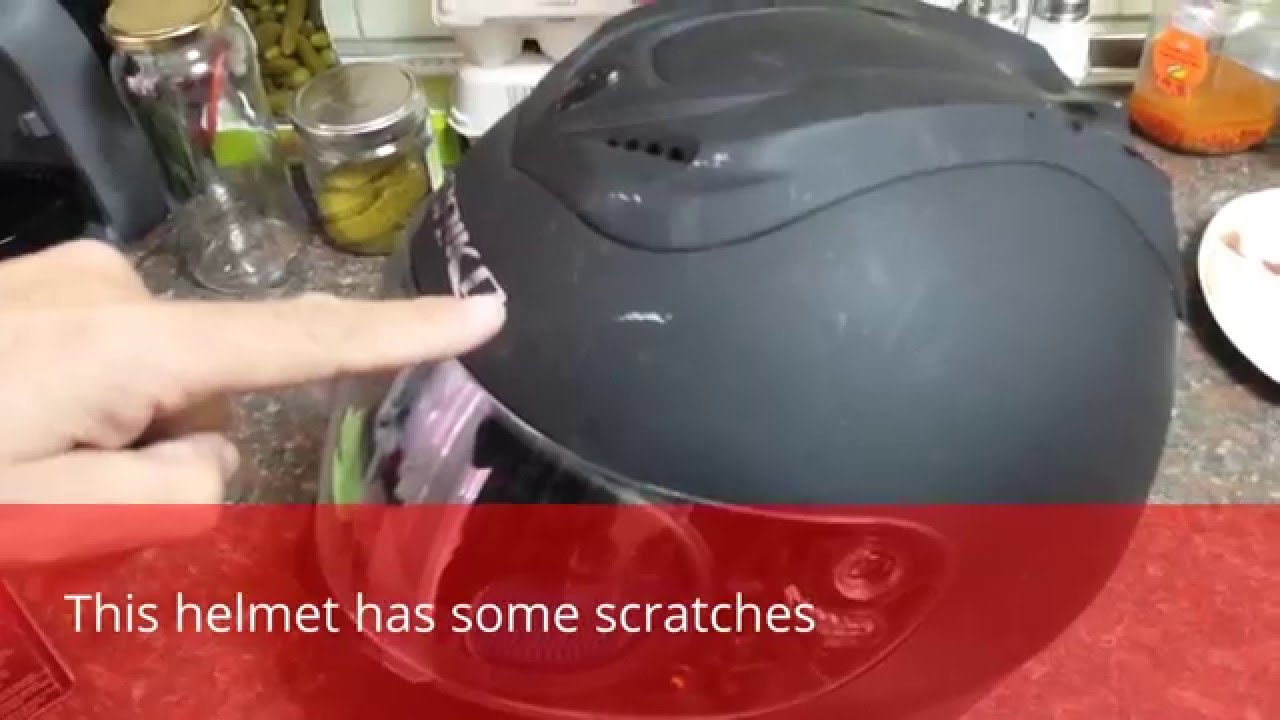 How To Remove Scratches From A Helmet YouTube
